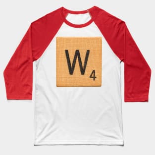 Scrabble Tile 'W' Baseball T-Shirt